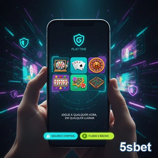 Usuário jogando no aplicativo cassino da 5sbet